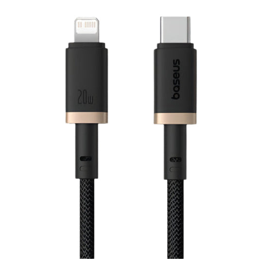 Baseus Dura Series USB-C to Lightning Fast Charging Cable, 20W, 2m, Black/Gold