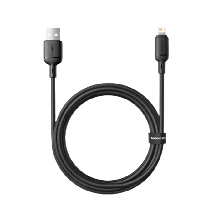 Baseus Silky Series USB-A to Lightning Fast Charging Cable 2m 2.4A — Cluster Black