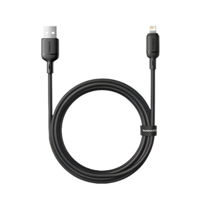 Baseus Silky Series USB-A to Lightning Fast Charging Cable 2m 2.4A — Cluster Black
