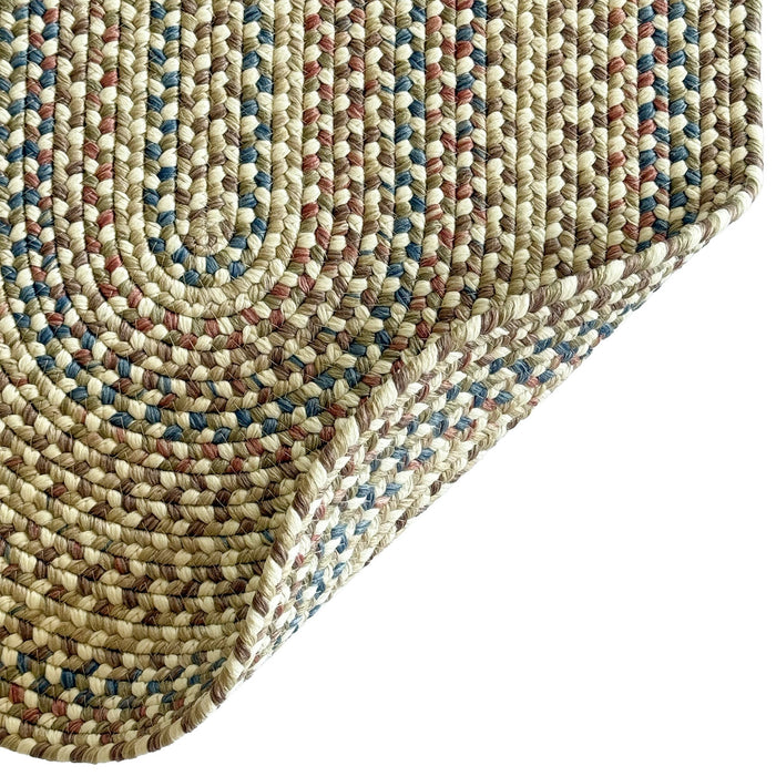 Beachwood Vanilla Multi Braided Rug Oval image