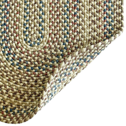 Beachwood Vanilla Multi Braided Rug Oval image