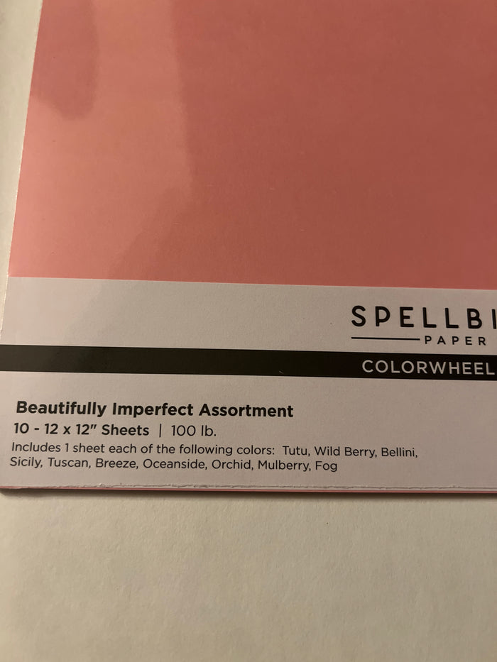 Beautifully imperfect cardstock 12 x 12 paper by spellbinders