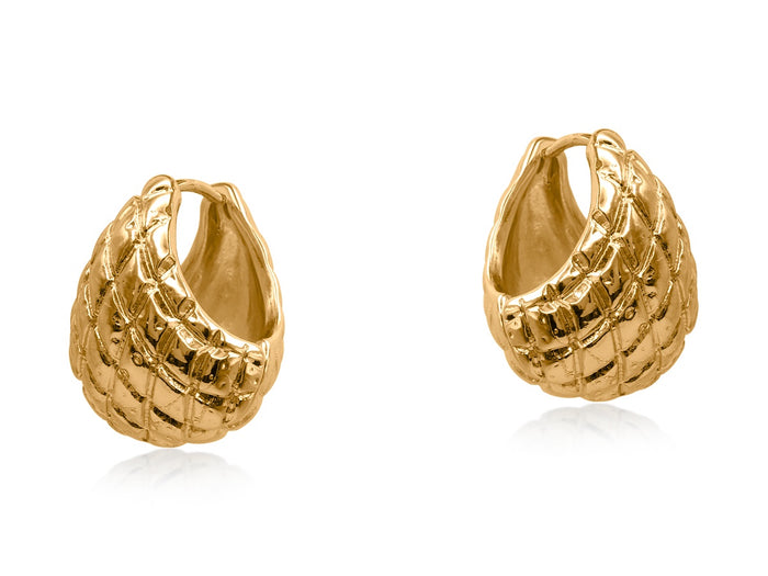 Bella Acorn Earrings - Gold