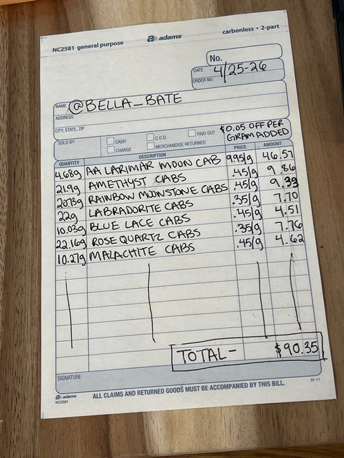 @bella_bate Wholesale Live Sale Invoice