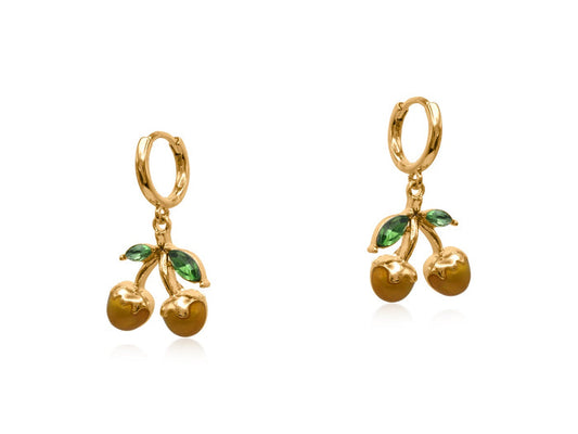 Bella Fruit Huggie Earrings
