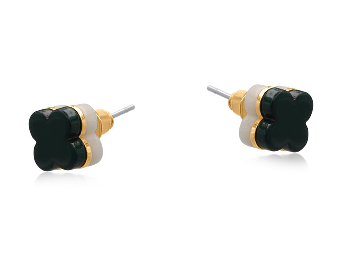 Bella Lucky Stud Earrings - Emerald