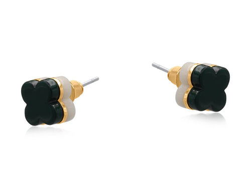 Bella Lucky Stud Earrings - Emerald