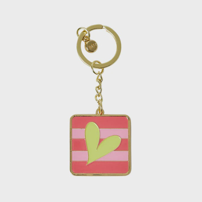 Belly Button Mabel Heart Keyring