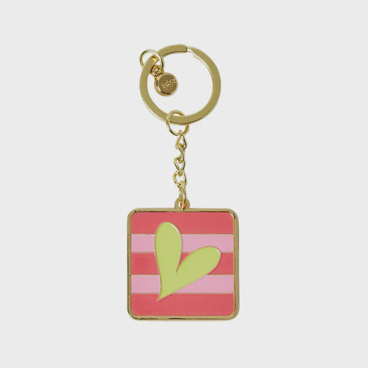 Belly Button Mabel Heart Keyring
