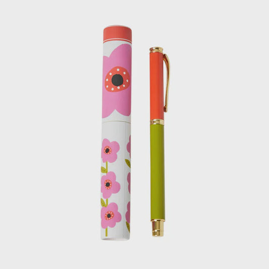 Belly Button Mabel Mauve Flower Pen