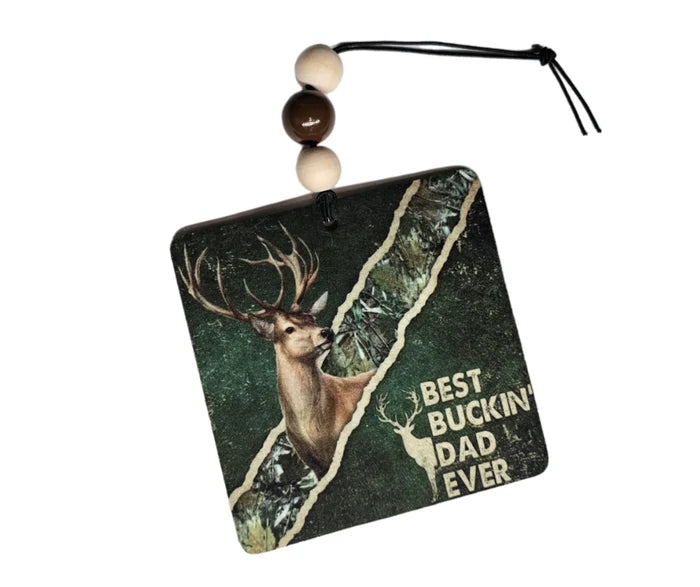 Best Buckin’ Dad Ever | Hunting Dad Car Air Freshener | 1314 Creations