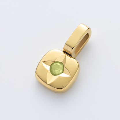 Birthstone August Halskette Gold