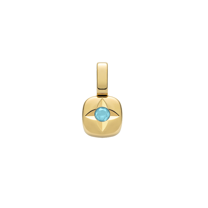 Birthstone Charm December Gold
