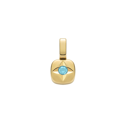 Birthstone Charm December Gold
