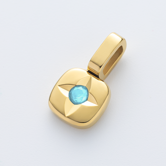 Birthstone Charm December Gold