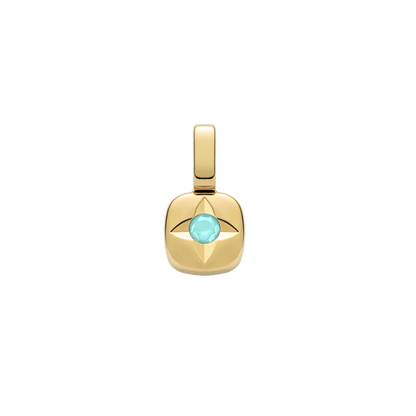 Birthstone Charm May Gold