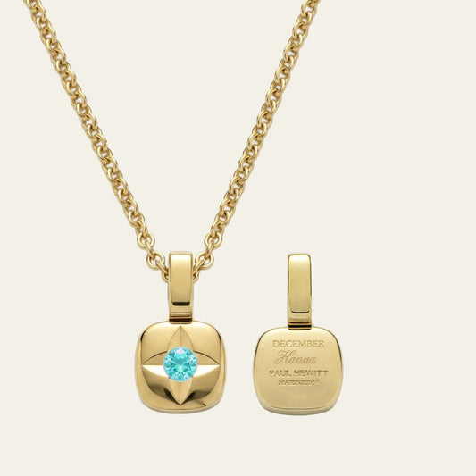 Birthstone December Halskette Gold