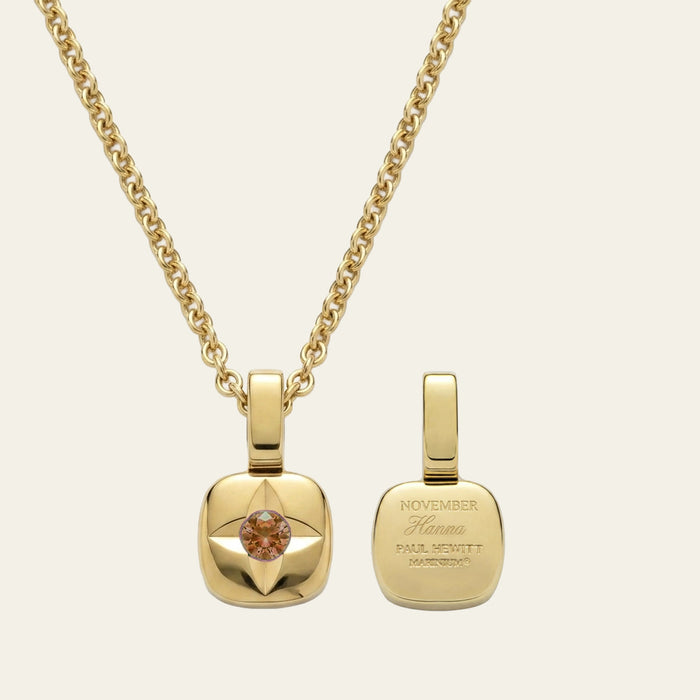 Birthstone November Halskette Gold