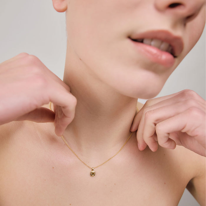 Birthstone November Halskette Gold