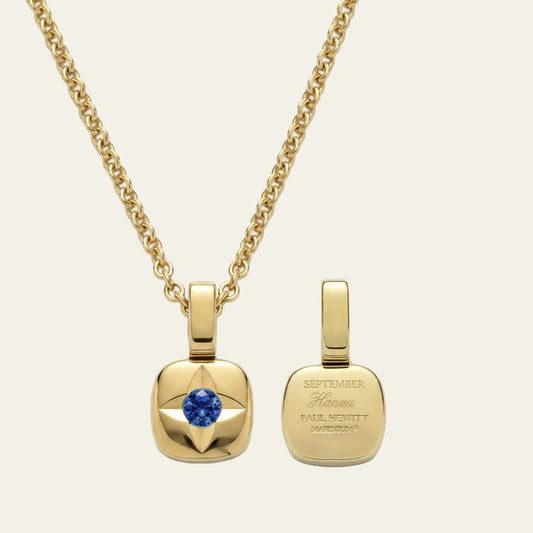 Birthstone September Halskette Gold