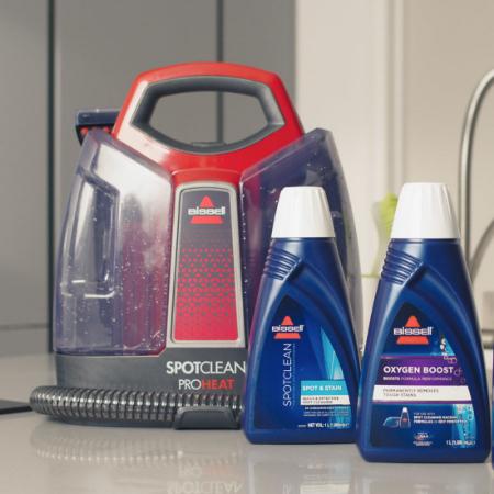 Bissell Canister Vacuum Spot Clean Pro Heatwave, 1600Watts, Black & Red