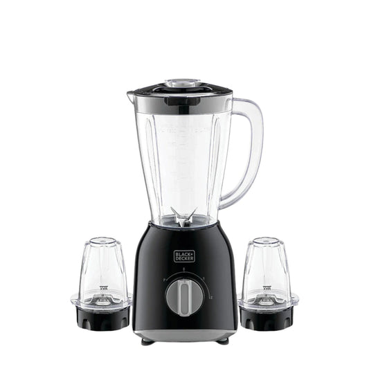 BX365-B5 / Black + Decker B+D_400W Blender with 2 Grinders, Black 400 / 1.5L / 3