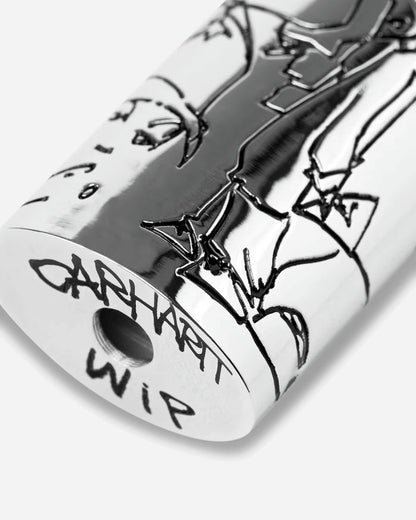 Carhartt WIP Blinkerfluid Bic Metal Lighter Case Silver Home Decor Stickers I037381 95XX