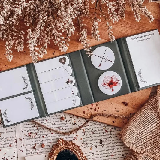 Blood and Ash Inspired Notefolio stationary