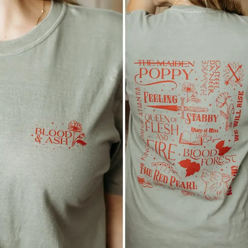 Blood and Ash Lover Heavy Weight Tee Shirt