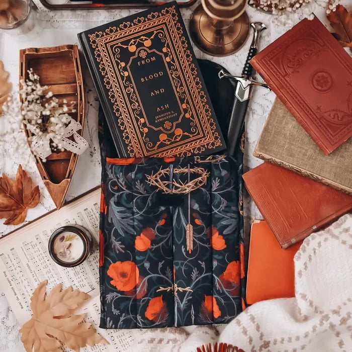 Blood and Ash Series Inspired Puffy Book Sleeve Accessories