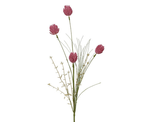 Blossom Pink Ball Flower Stem