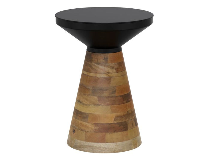 Boden Accent Table in Black and Walnut - Windsorchrome