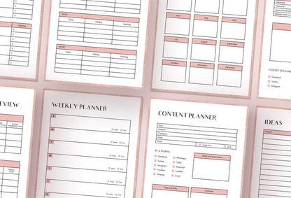 Ladystrategist 10 Page Brand and Social Media Plan Canva Template instagram canva templates social media templates etsy free canva templates