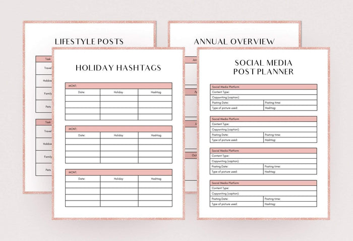 Ladystrategist 10 Page Brand and Social Media Plan Canva Template instagram canva templates social media templates etsy free canva templates