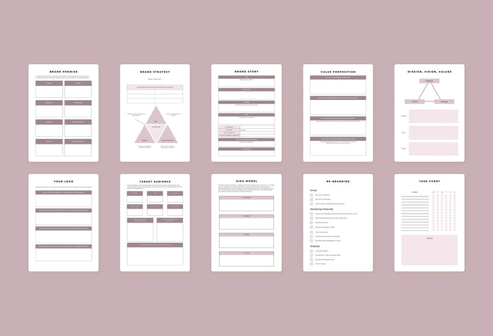 Ladystrategist Branding Planner Canva Template instagram canva templates social media templates etsy free canva templates