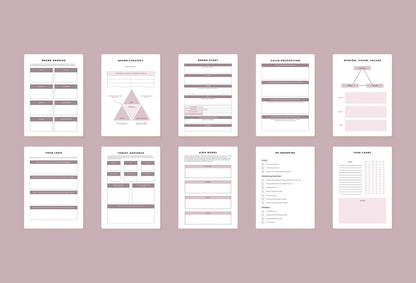 Ladystrategist Branding Planner Canva Template instagram canva templates social media templates etsy free canva templates