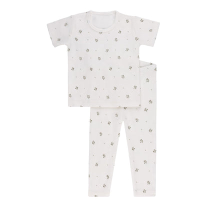 Toddler floral print pajamas set