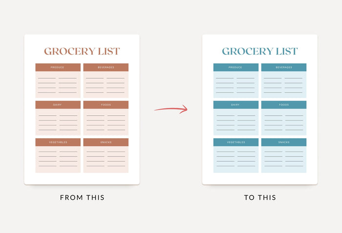 Ladystrategist Bristol Grocery List Printable and Editable Canva Template instagram canva templates social media templates etsy free canva templates