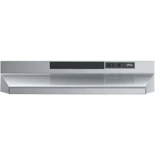 Broan F40000 Series 30 in. Ducted Under Cabinet Range Hood with 160 MAX Blower CFM in Stainless Steel (F403004) main image.