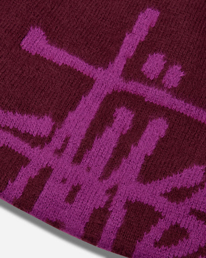 Stüssy Brushed Out Basic Skullcap Plum Hats Caps 1321279SJ 0805