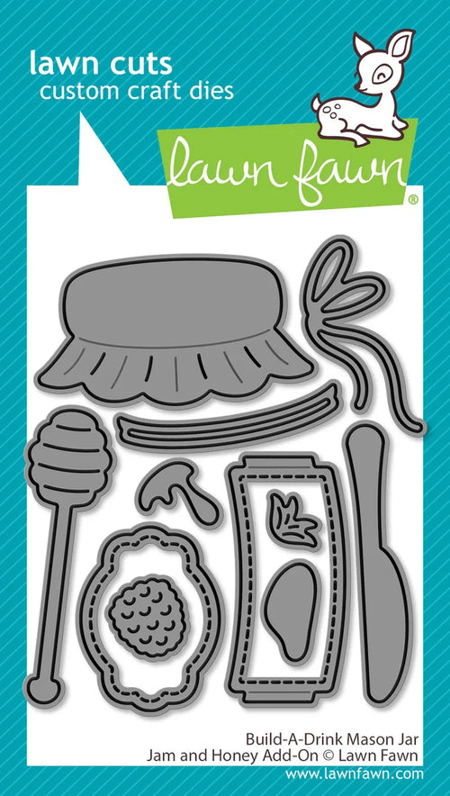 Build-A-Drink Mason Jar Jam and Honey add-on (Lawn Fawn)