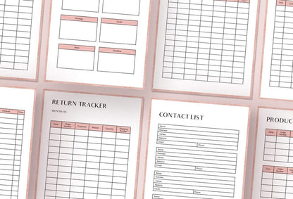 Ladystrategist 10 Page Business Operations Plan - Fully Editable Canva Template instagram canva templates social media templates etsy free canva templates