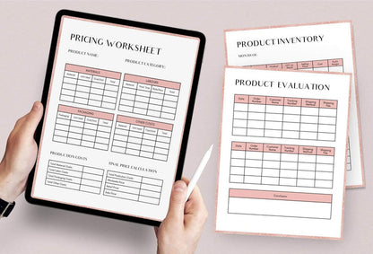 Ladystrategist 10 Page Business Operations Plan - Canva Template Rose Gold instagram canva templates social media templates etsy free canva templates