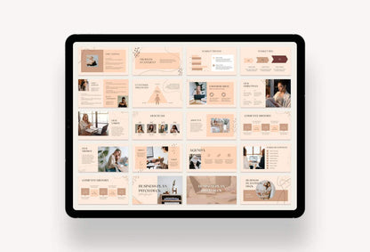 Ladystrategist Business Plan Presentation Amber Collection instagram canva templates social media templates etsy free canva templates