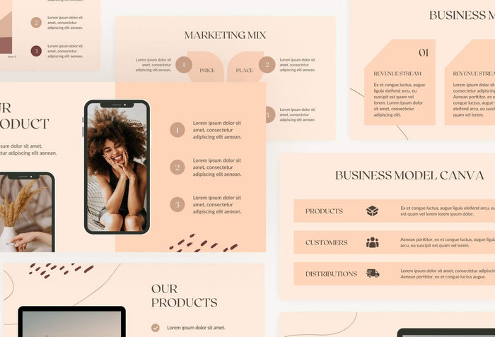 Ladystrategist Business Plan Presentation Amber Collection instagram canva templates social media templates etsy free canva templates