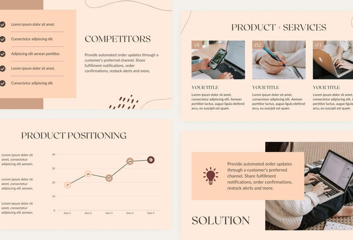 Ladystrategist Business Plan Presentation Amber Collection Fully Editable Canva Template instagram canva templates social media templates etsy free canva templates