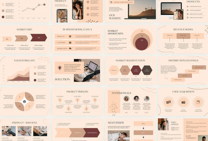 Ladystrategist Business Plan Presentation Amber Collection Fully Editable Canva Template instagram canva templates social media templates etsy free canva templates