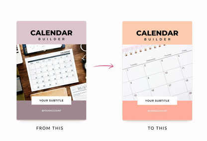 Ladystrategist Calendar Canva Planner Template instagram canva templates social media templates etsy free canva templates