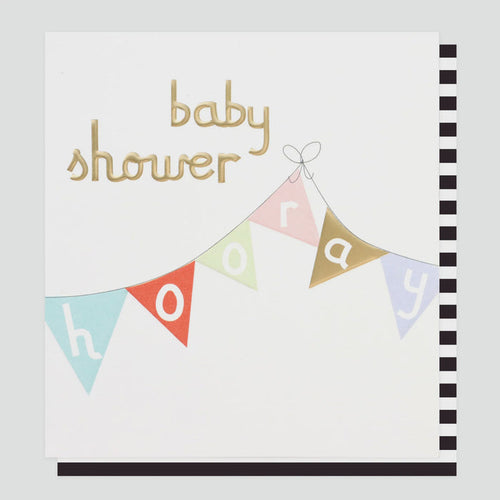 Caroline Gardner Baby Shower Bunting Greetings Card