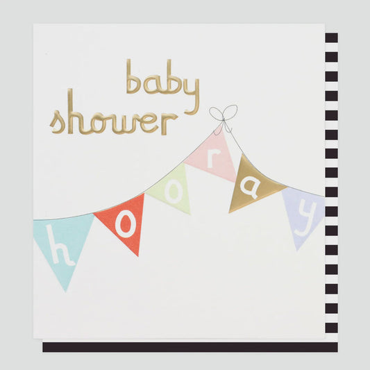 Caroline Gardner Baby Shower Bunting Greetings Card